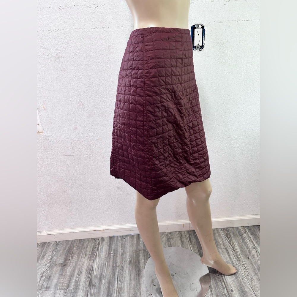 Club Monaco Elegant Burgundy A-Line Skirt